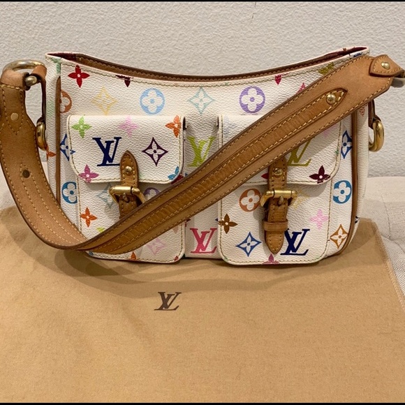 SOLD- Louis Vuitton Lodge Pm White Monogram Bag - Picture 4 of 8